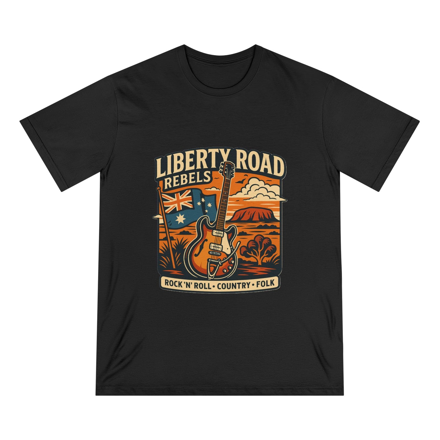 Liberty Road Rebels Australiana Vintage Rock 'n' Roll T-Shirt