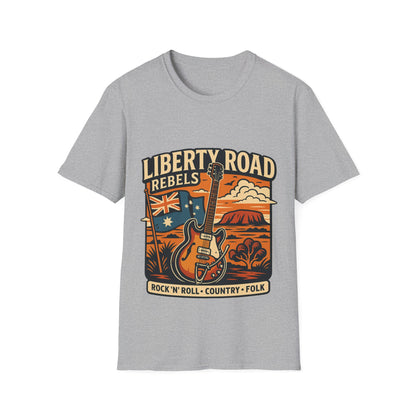 Liberty Road Rebels Australiana T-Shirt Unisex Graphic Tee
