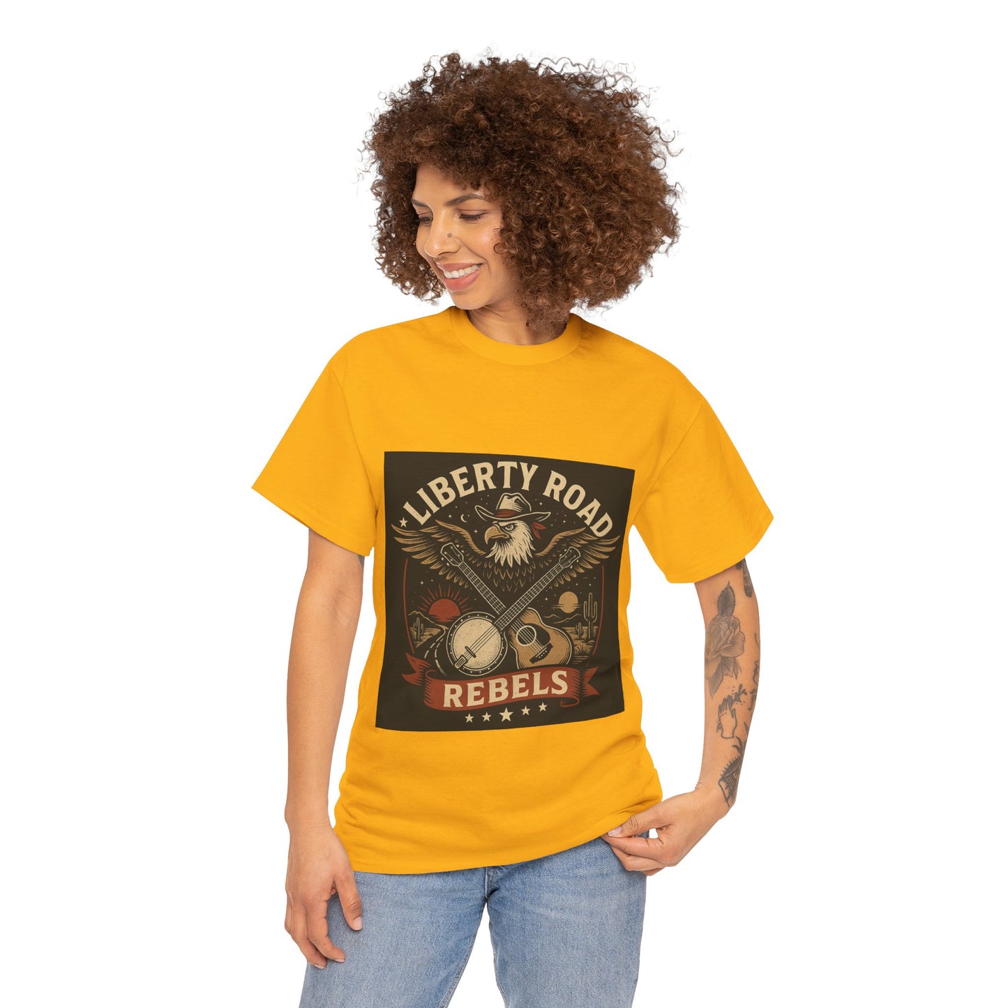 Liberty Road Rebels Vintage Americana Style Tee Unisex T-Shirt