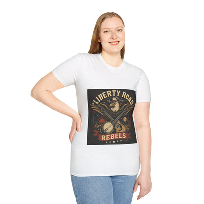 Liberty Road Rebels Vintage Americana Style T-Shirt