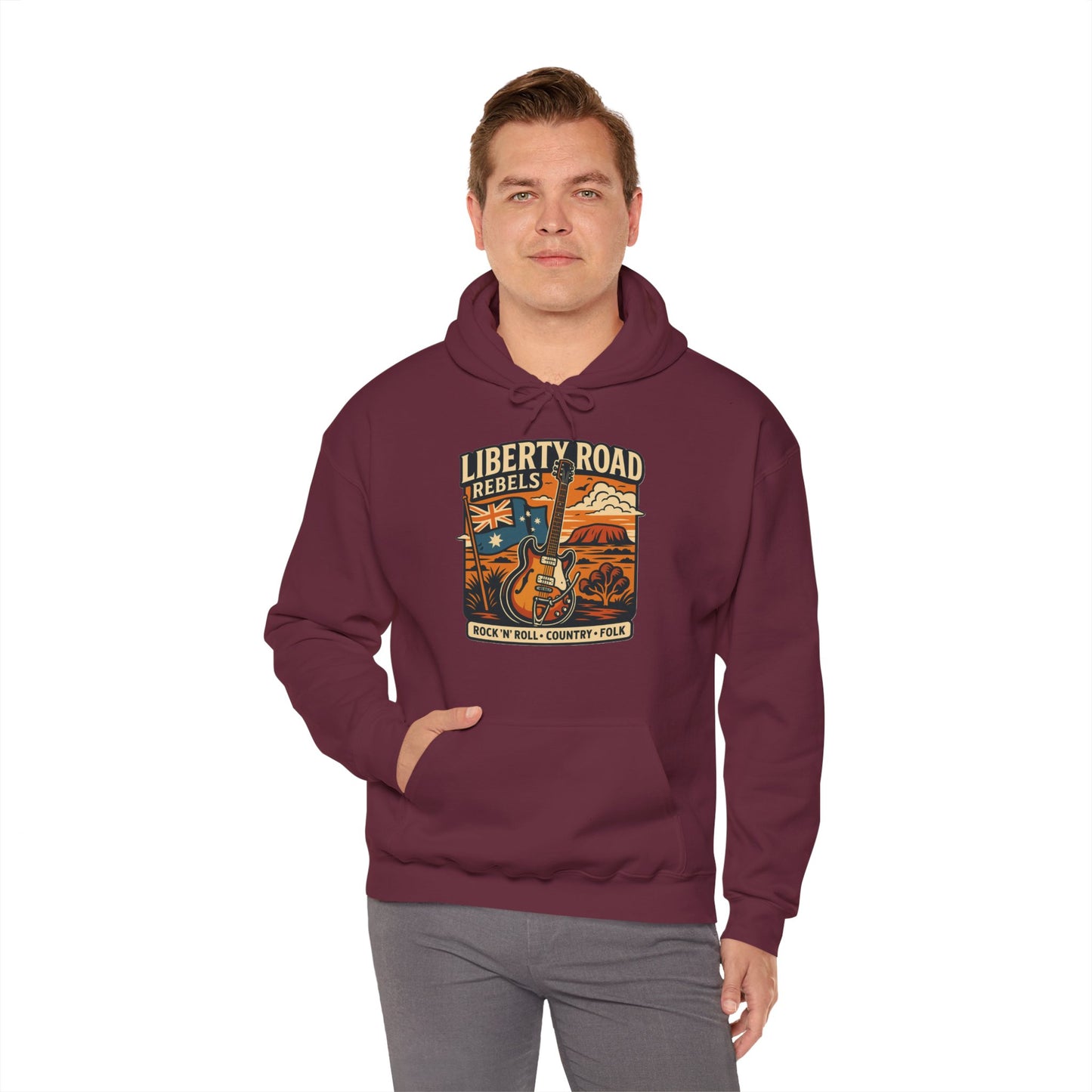 Liberty Road Rebels Australiana Hoodie