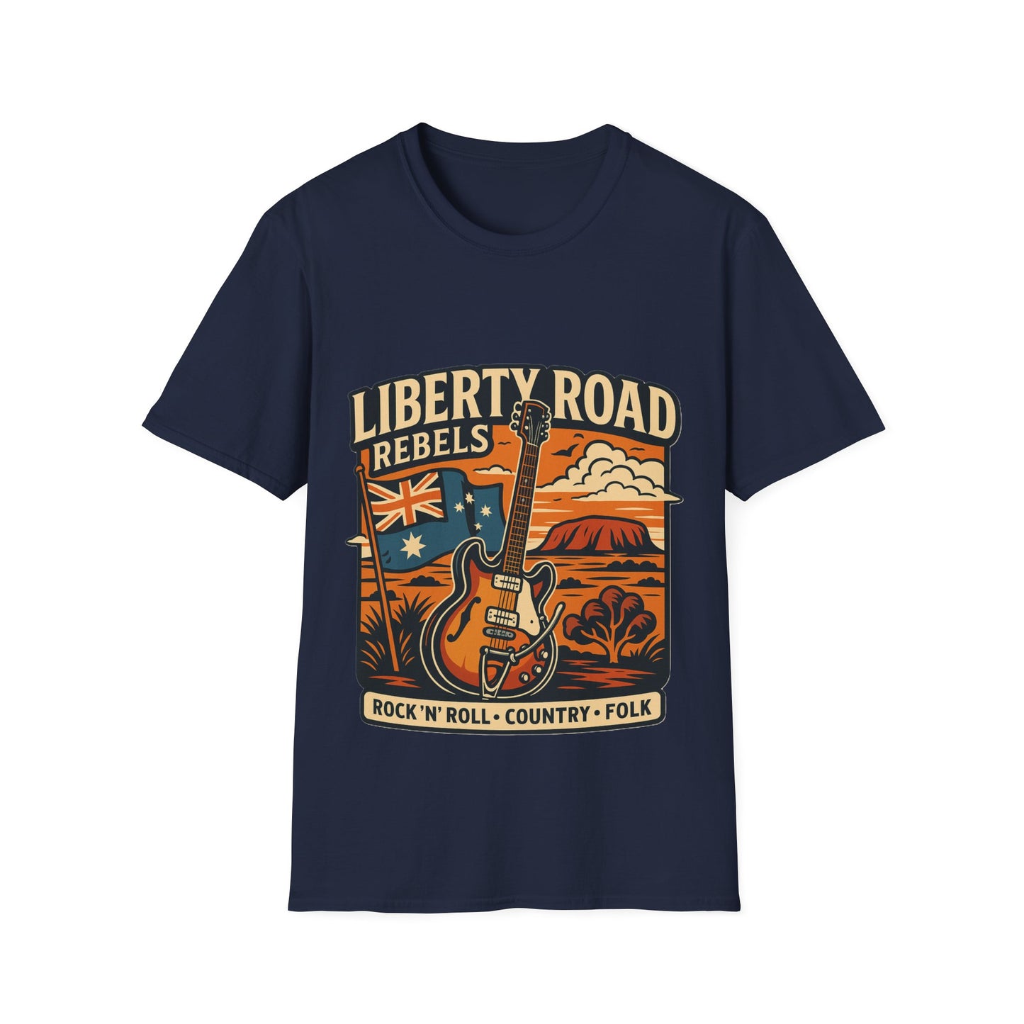 Liberty Road Rebels Australiana T-Shirt Unisex Graphic Tee
