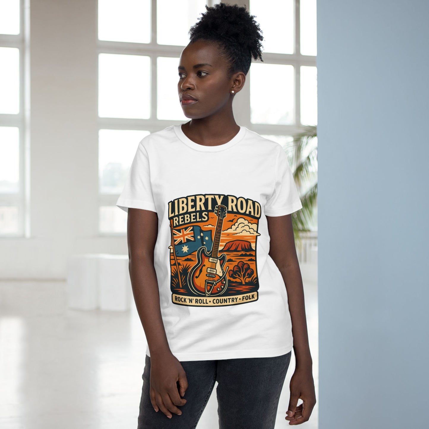 Liberty Road Rebels Vintage Australiana Rock 'n' Roll Tee T-Shirt