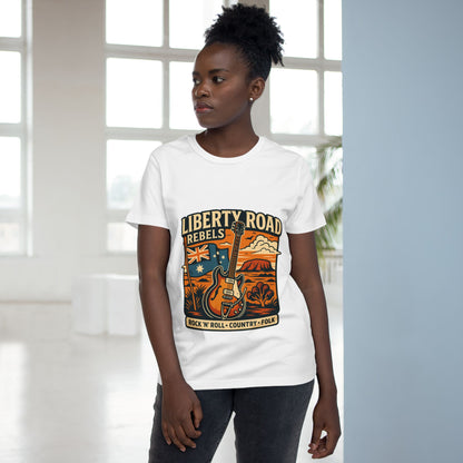 Liberty Road Rebels Vintage Australiana Rock 'n' Roll Tee T-Shirt