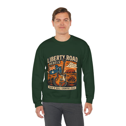 Liberty Road Rebels Australiana Cozy Crewneck Sweatshirt