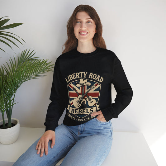Liberty Road Rebels Britannia Sweatshirt Unisex Crewneck Longsleeve T-Shirt