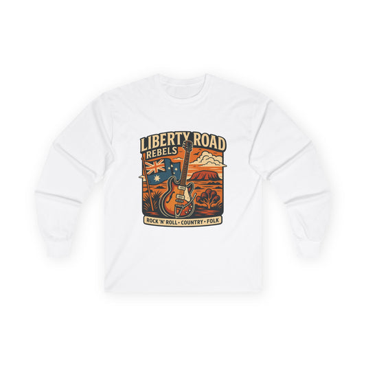 Liberty Road Rebels Australian Vintage Long Sleeve Tee T-Shirt Sweatshirt