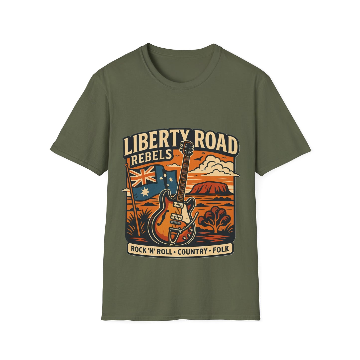 Liberty Road Rebels Australiana T-Shirt Unisex Graphic Tee