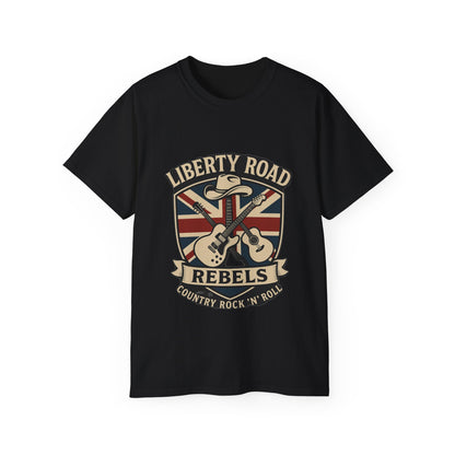 Liberty Road Rebels Britannia Unisex Ultra Cotton Tee T-Shirt