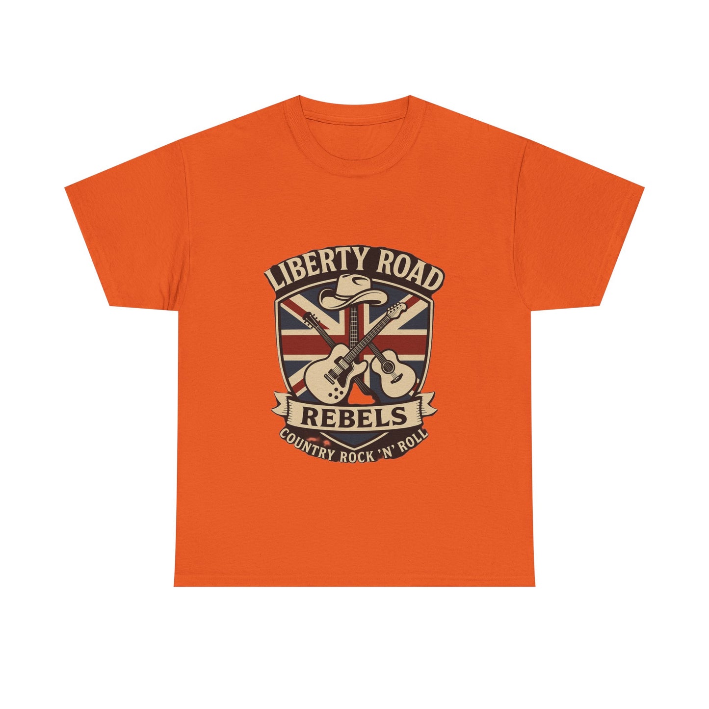 Liberty Road Rebels Britannia Rock 'n' Roll Rebels Tee Unisex Heavy Cotton T-Shirt