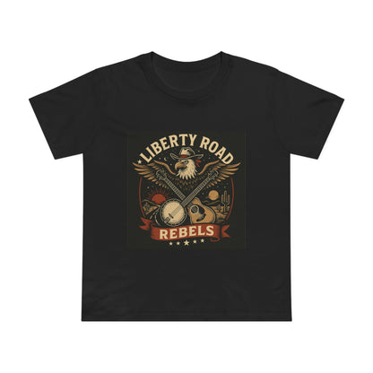 Liberty Road Rebels Vintage Americana Style Women's T-Shirt Tee