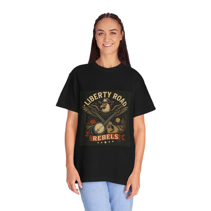 Liberty Road Rebels Vintage Americana Style Tee T-Shirt