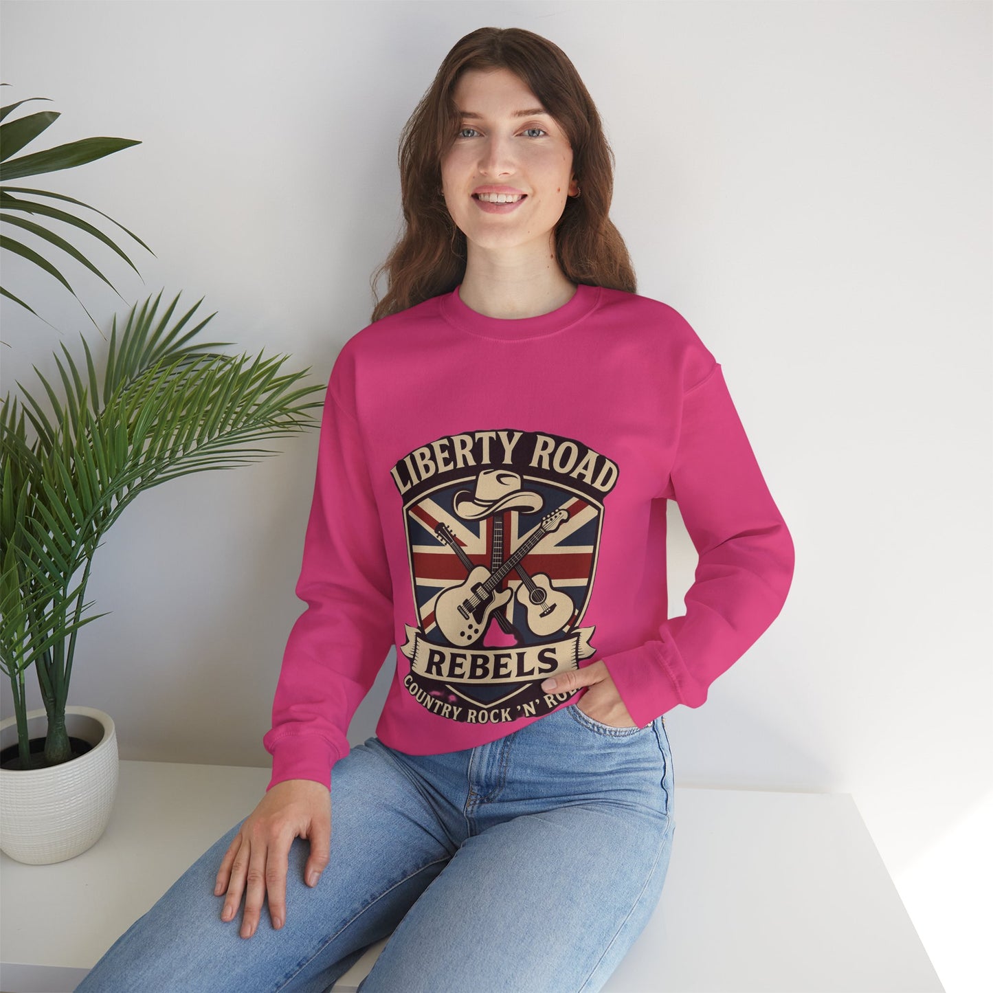 Liberty Road Rebels Britannia Sweatshirt Unisex Crewneck Longsleeve T-Shirt