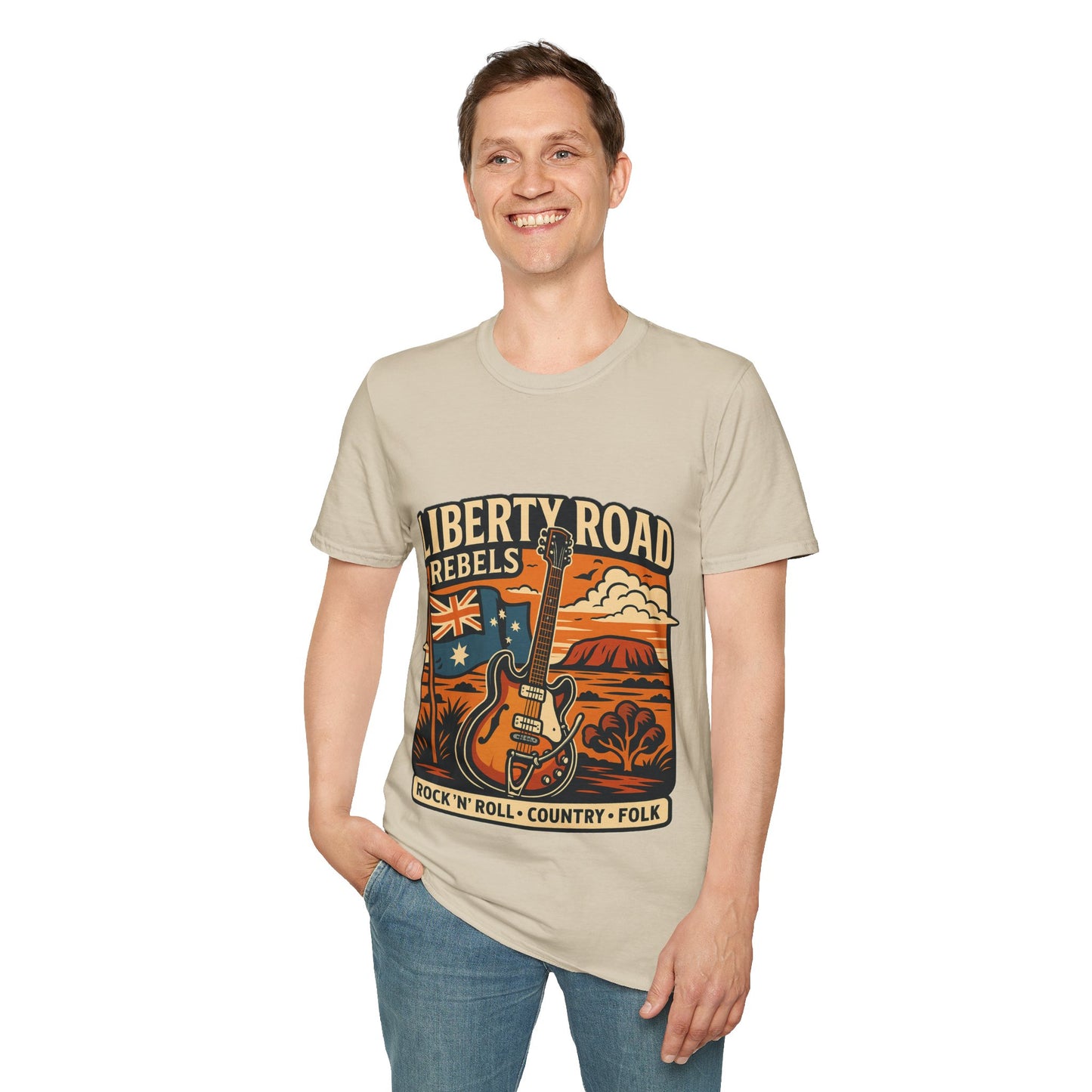 Liberty Road Rebels Australiana T-Shirt Unisex Graphic Tee