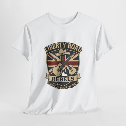 Liberty Road Rebels Britannia Rock 'n' Roll Rebels Tee Unisex Heavy Cotton T-Shirt