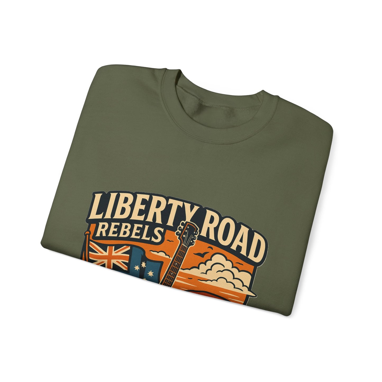 Liberty Road Rebels Australiana Cozy Crewneck Sweatshirt