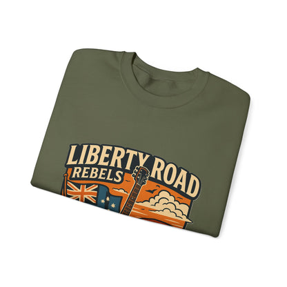 Liberty Road Rebels Australiana Cozy Crewneck Sweatshirt