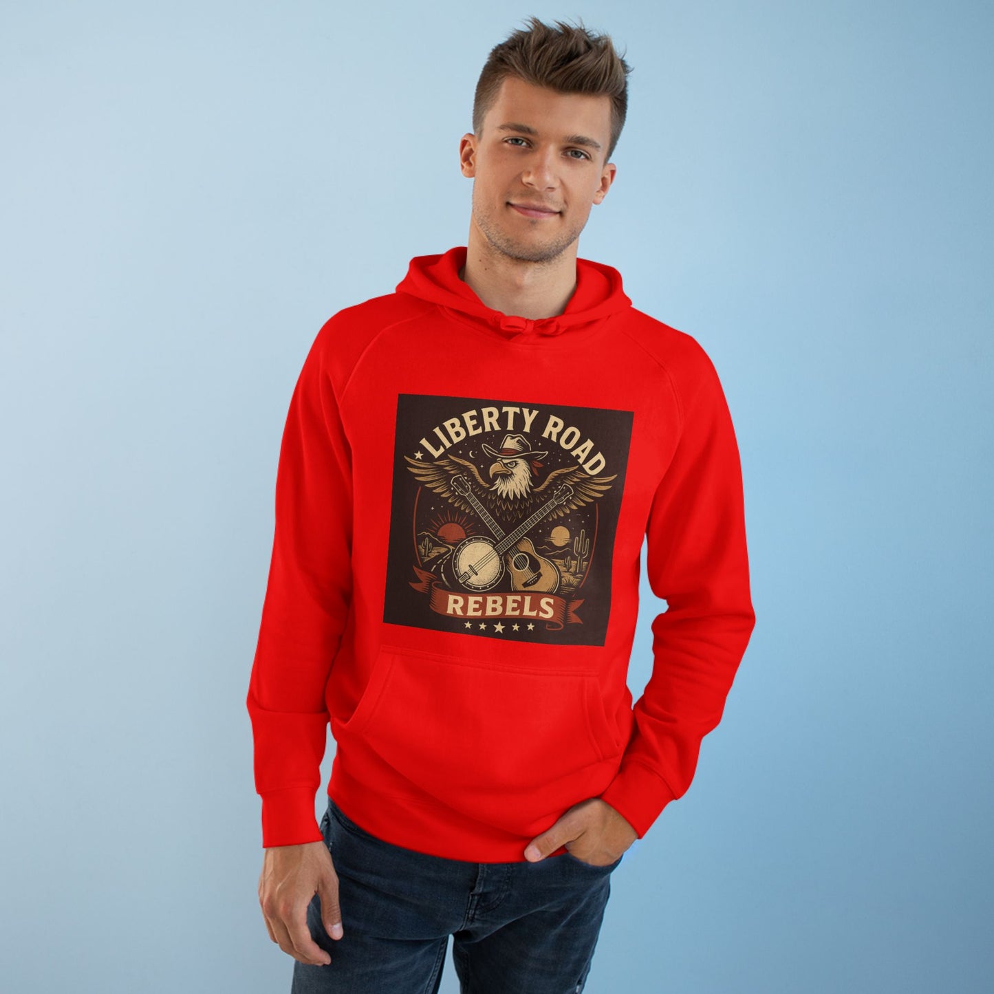 Liberty Road Rebels Vintage Americana Style Hoodie Unisex Sweatshirt