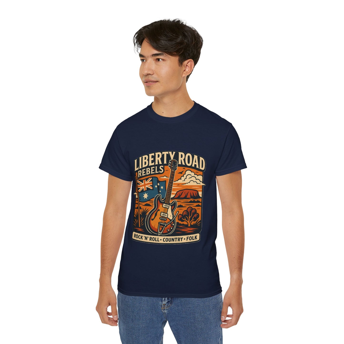 Liberty Road Rebels Australiana Unisex Ultra Cotton Tee T-Shirt