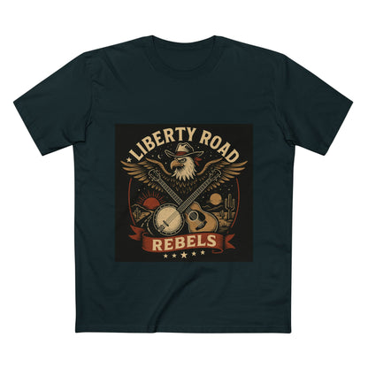 Liberty Road Rebels Vintage Americana Style Tee T-Shirt