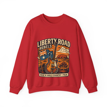 Liberty Road Rebels Australiana Cozy Crewneck Sweatshirt
