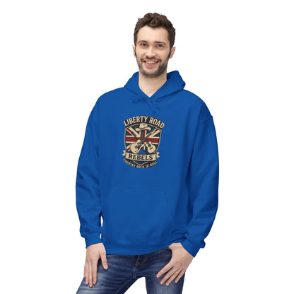 Liberty Road Rebels Britannia Fleece Hoodie Unisex Sweatshirt