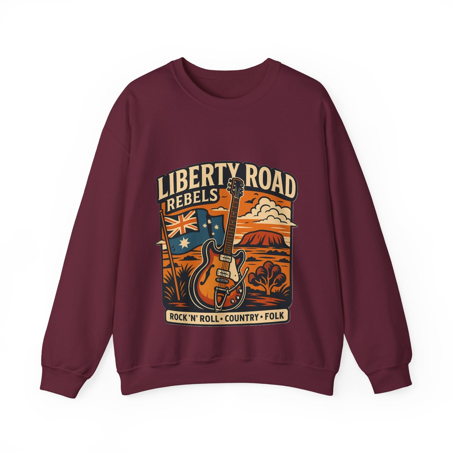 Liberty Road Rebels Australiana Cozy Crewneck Sweatshirt