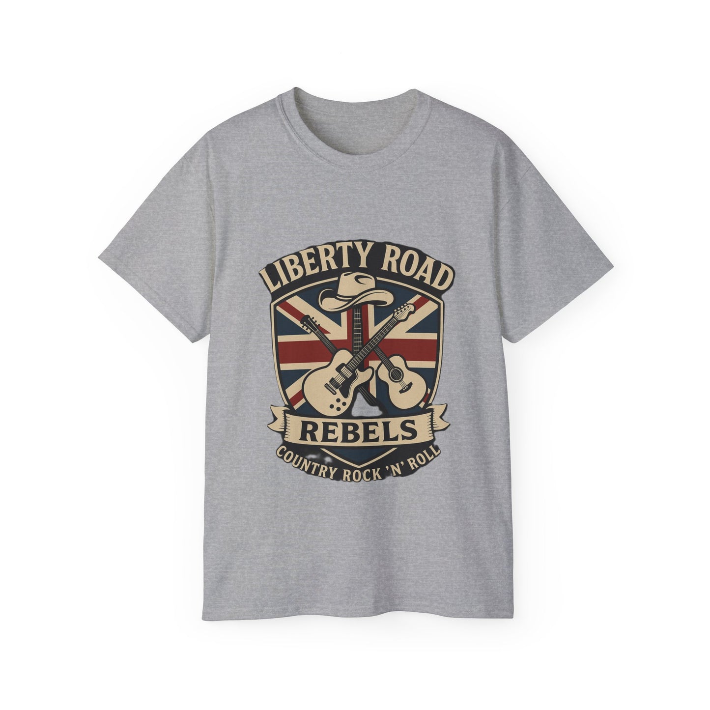 Liberty Road Rebels Britannia Unisex Ultra Cotton Tee T-Shirt