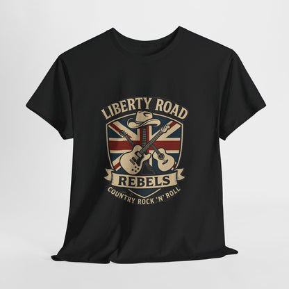 Liberty Road Rebels Britannia Rock 'n' Roll Rebels Tee Unisex Heavy Cotton T-Shirt