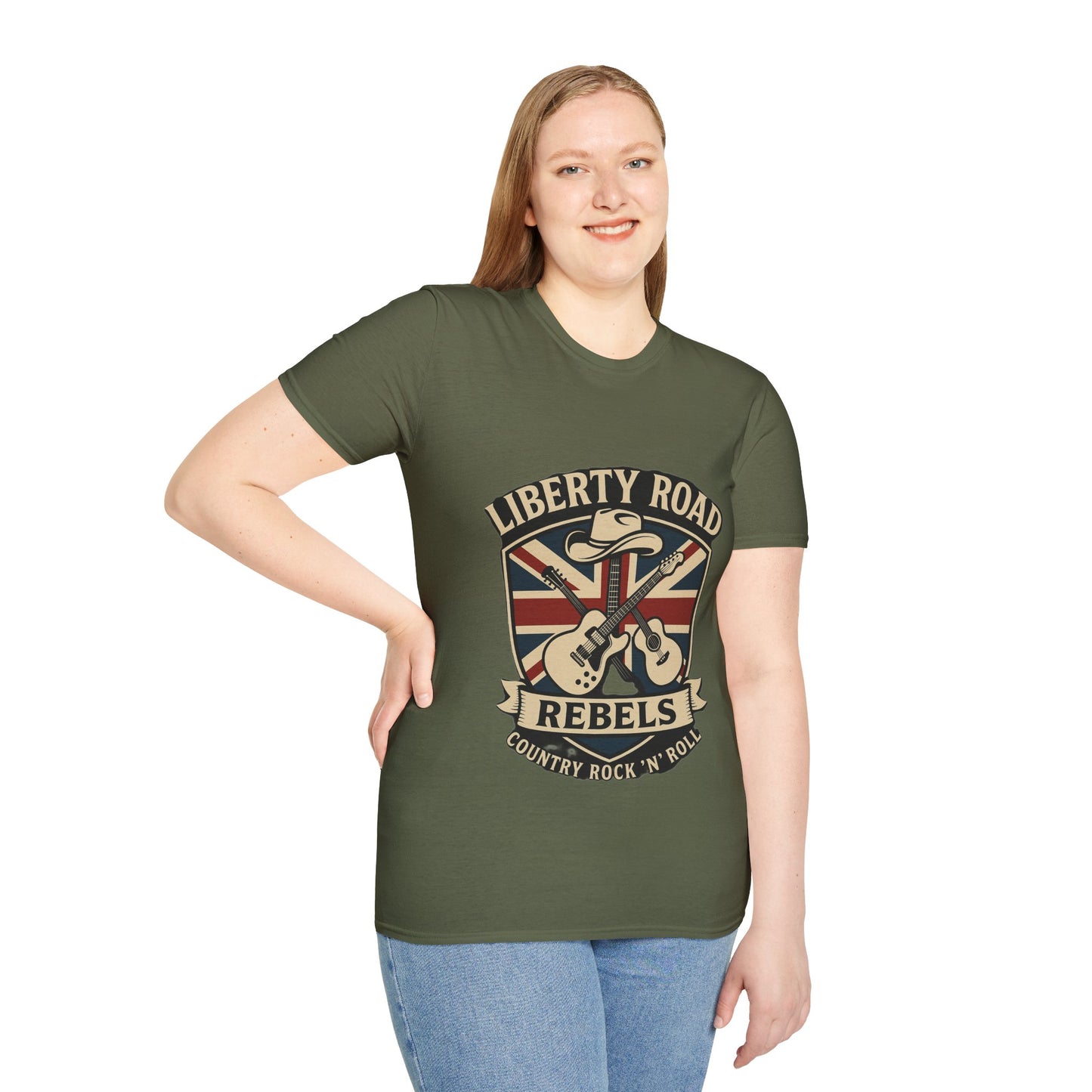 Liberty Road Rebels Britannia T-Shirt  Unisex Softstyle Tee