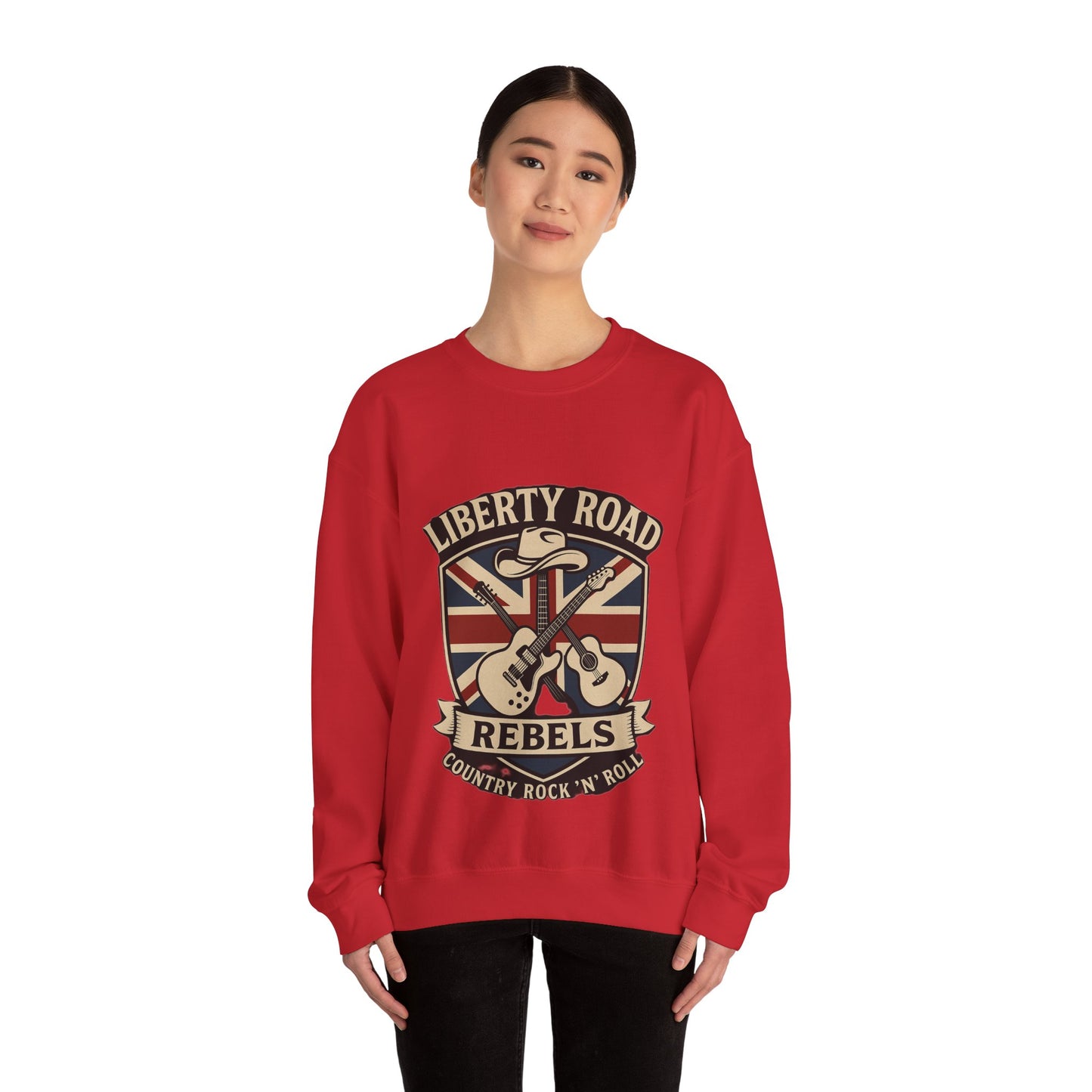 Liberty Road Rebels Britannia Sweatshirt Unisex Crewneck Longsleeve T-Shirt