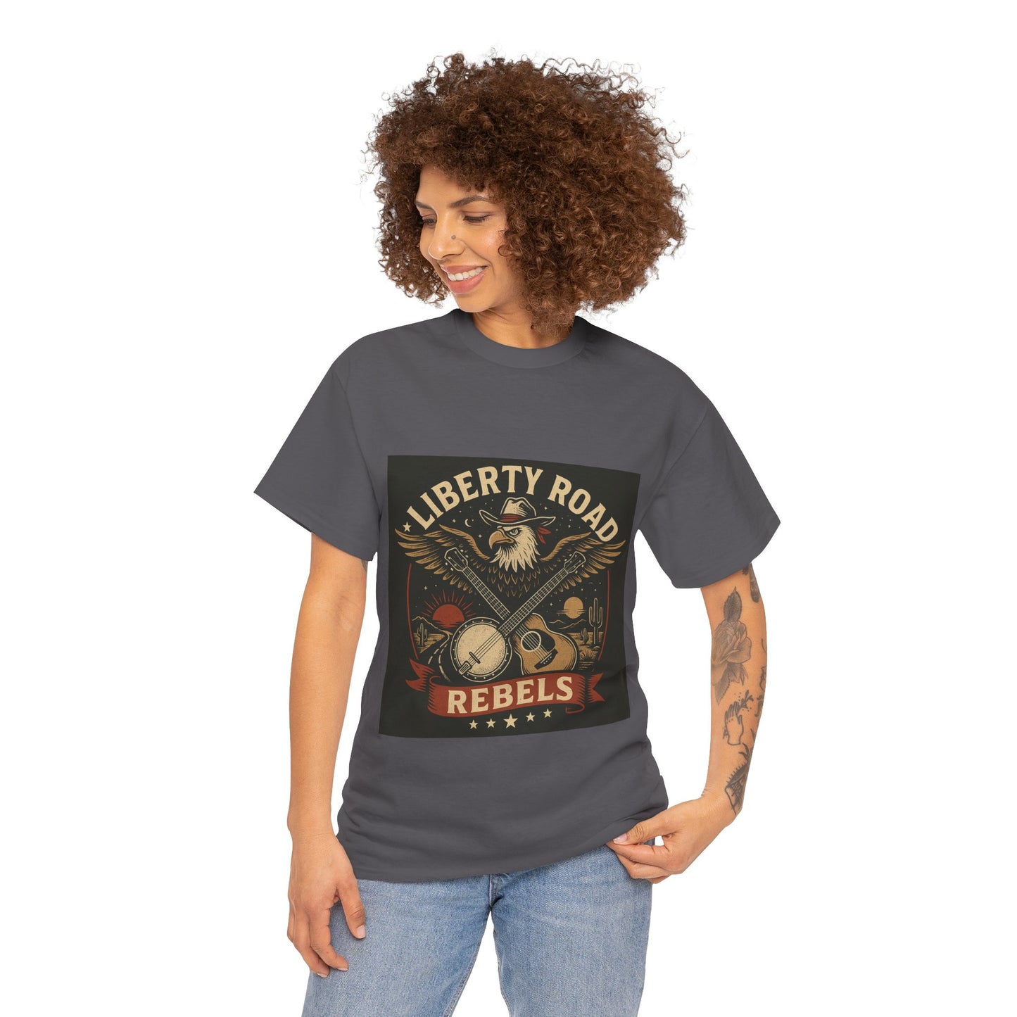 Liberty Road Rebels Vintage Americana Style Tee Unisex T-Shirt