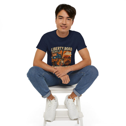 Liberty Road Rebels Australiana Unisex Ultra Cotton Tee T-Shirt