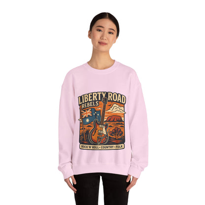 Liberty Road Rebels Australiana Cozy Crewneck Sweatshirt