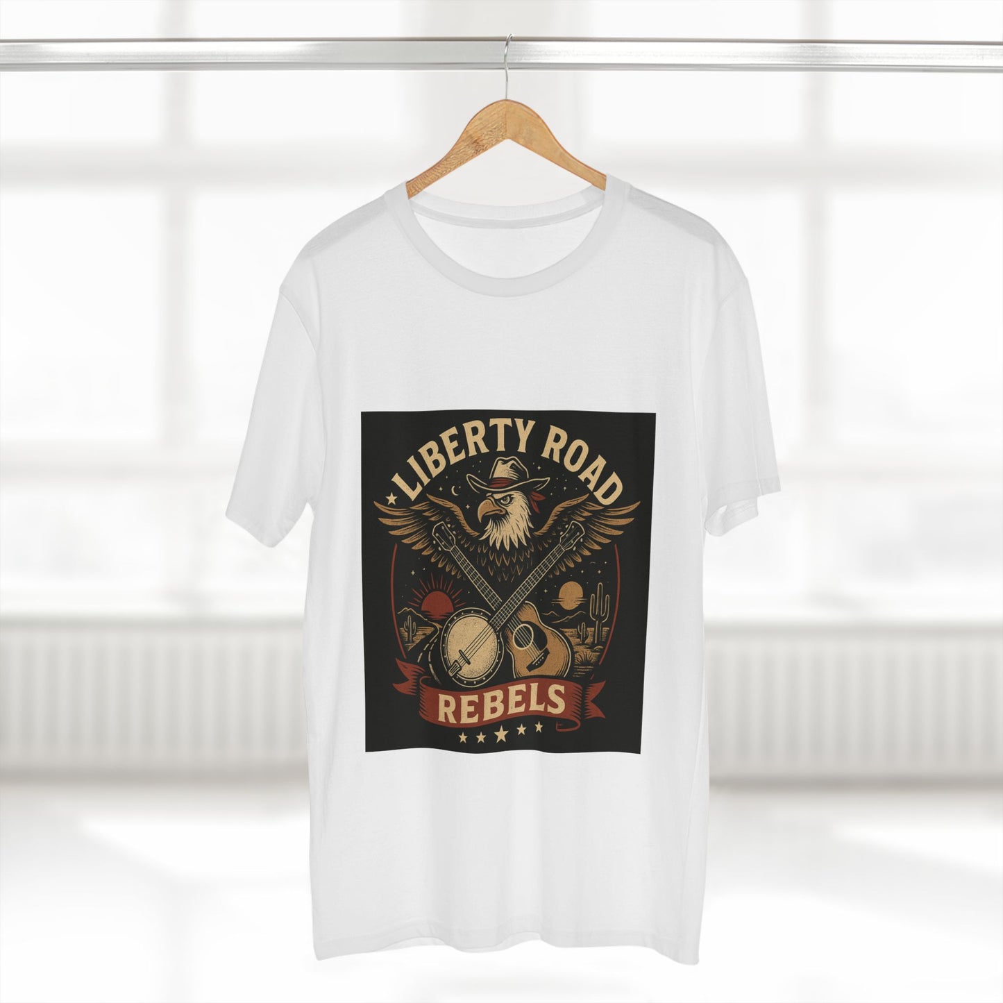 Liberty Road Rebels Vintage Americana Style Tee T-Shirt