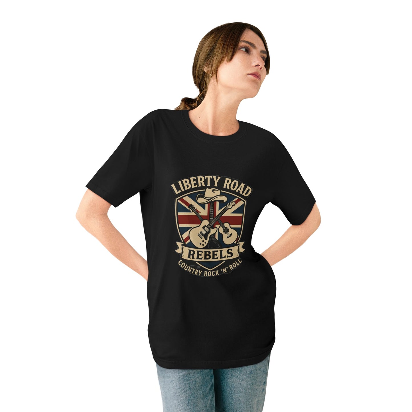 Liberty Road Rebels Britannia Country Rock 'n' Roll Rebels T-Shirt Vintage Tee