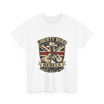 Liberty Road Rebels Britannia Rock 'n' Roll Rebels Tee Unisex Heavy Cotton T-Shirt