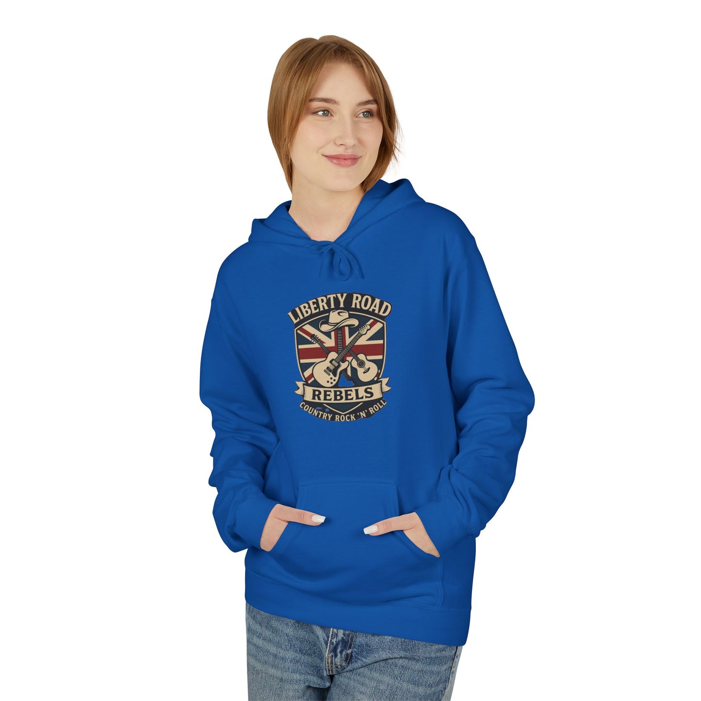 Liberty Road Rebels Britannia Fleece Hoodie Unisex Sweatshirt
