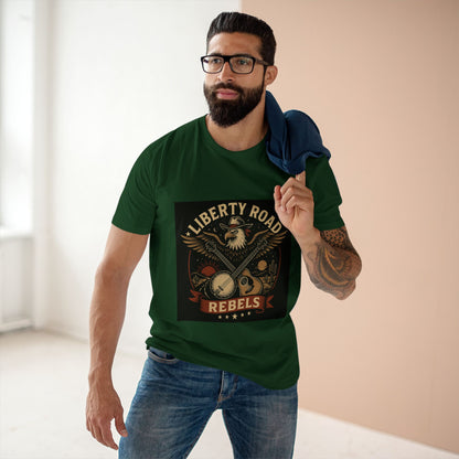 Liberty Road Rebels Vintage Americana Style Tee T-Shirt
