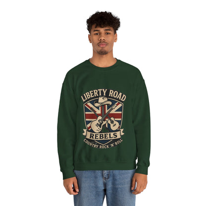 Liberty Road Rebels Britannia Sweatshirt Unisex Crewneck Longsleeve T-Shirt