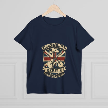 Liberty Road Rebels Britannia Rock 'n' Roll Tee Women's Graphic T-Shirt