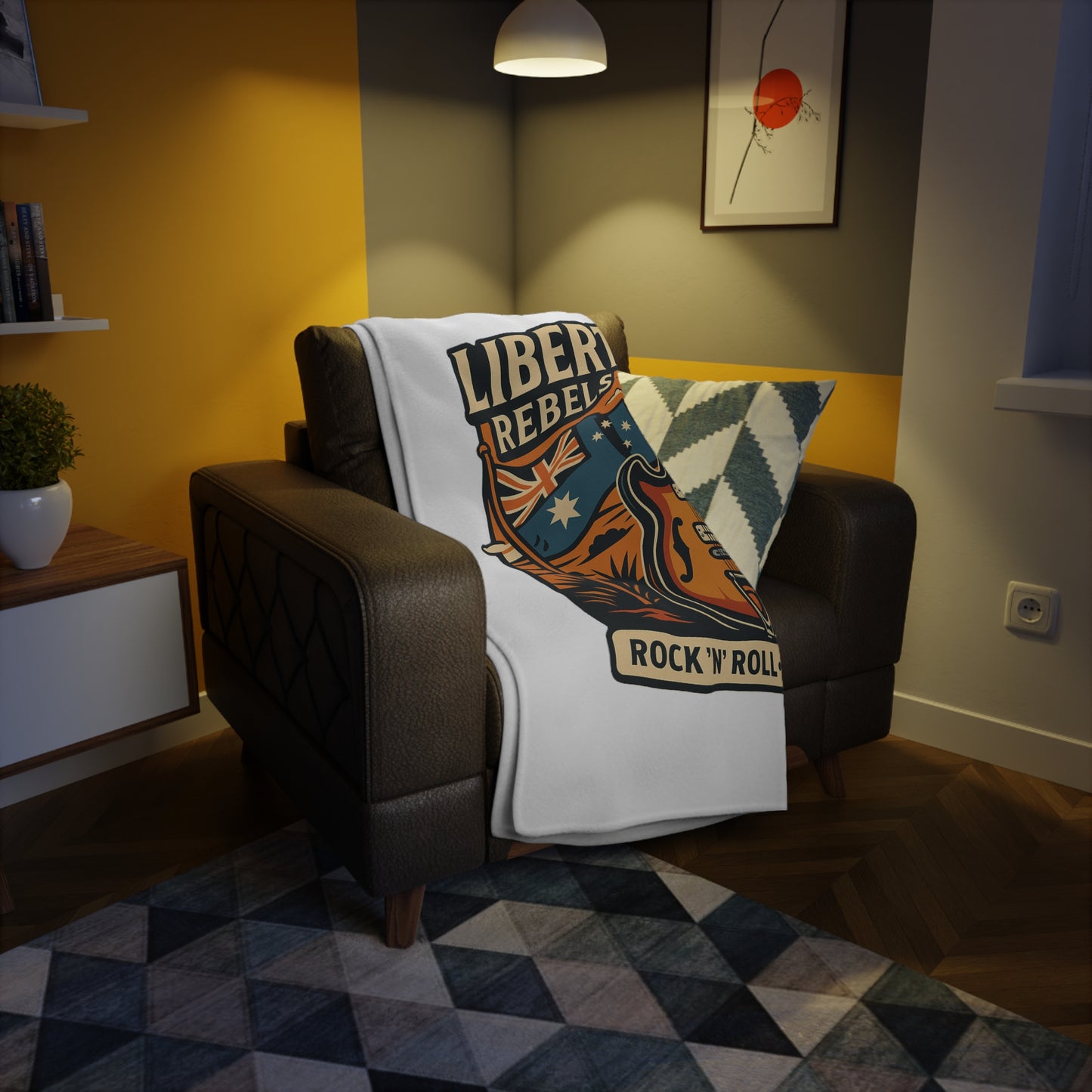 Liberty Road Rebels Australian Fleece Cozy Throw Blanket