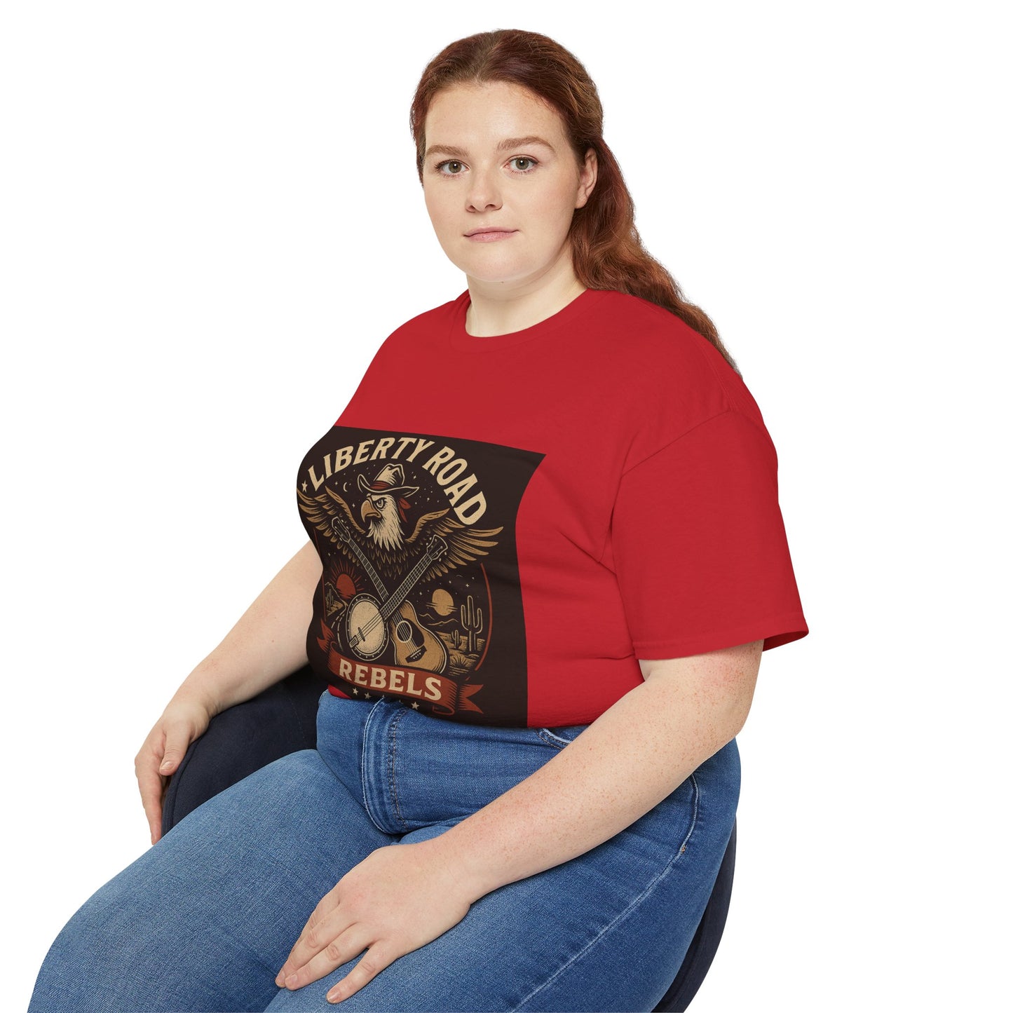 Liberty Road Rebels Vintage Americana Style Unisex Tee T-Shirt