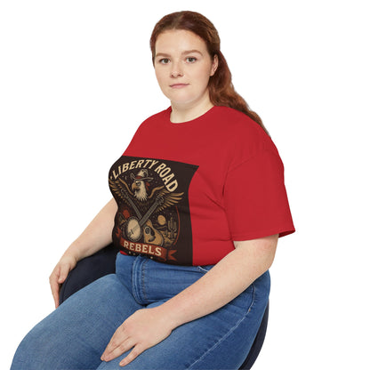 Liberty Road Rebels Vintage Americana Style Unisex Tee T-Shirt