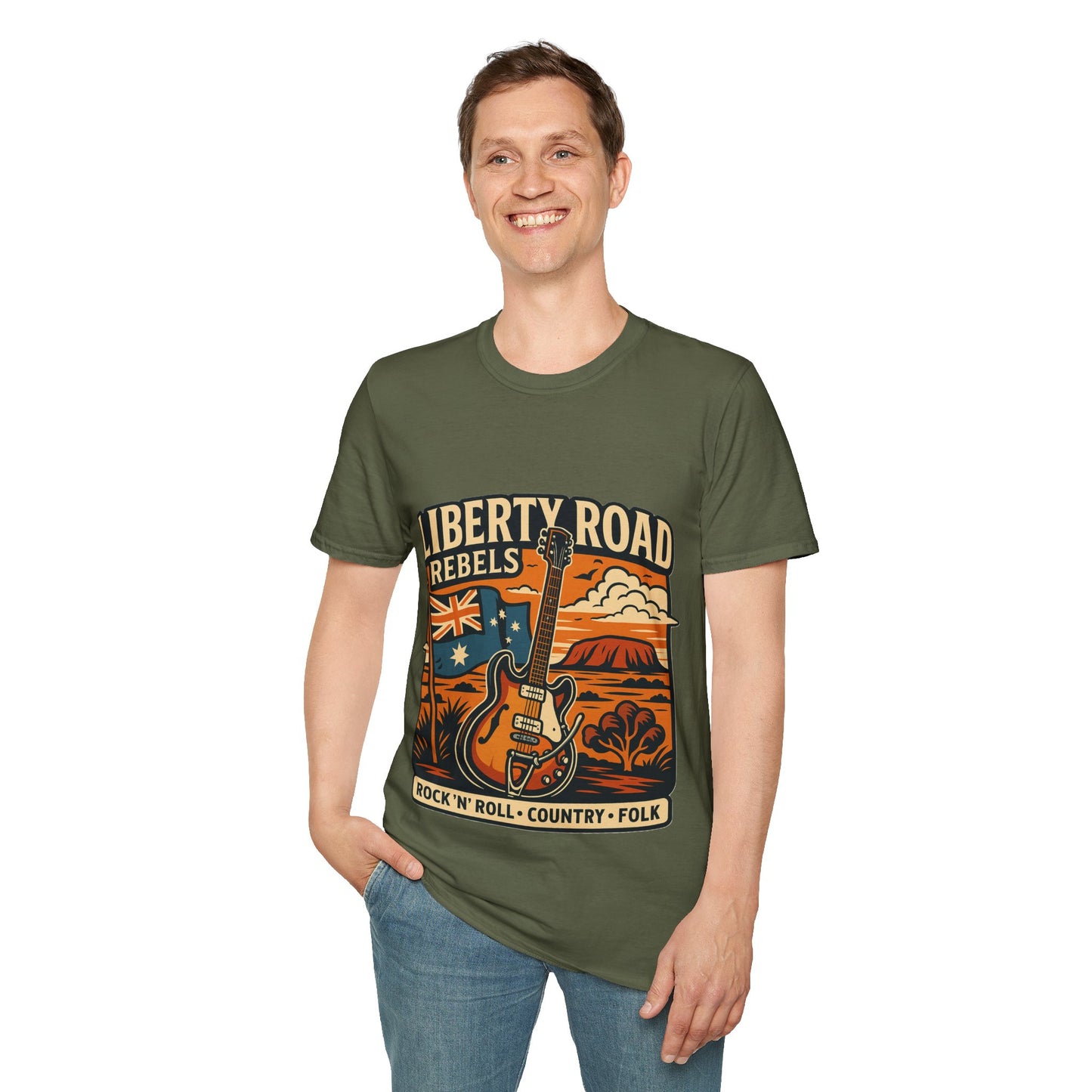 Liberty Road Rebels Australiana T-Shirt Unisex Graphic Tee