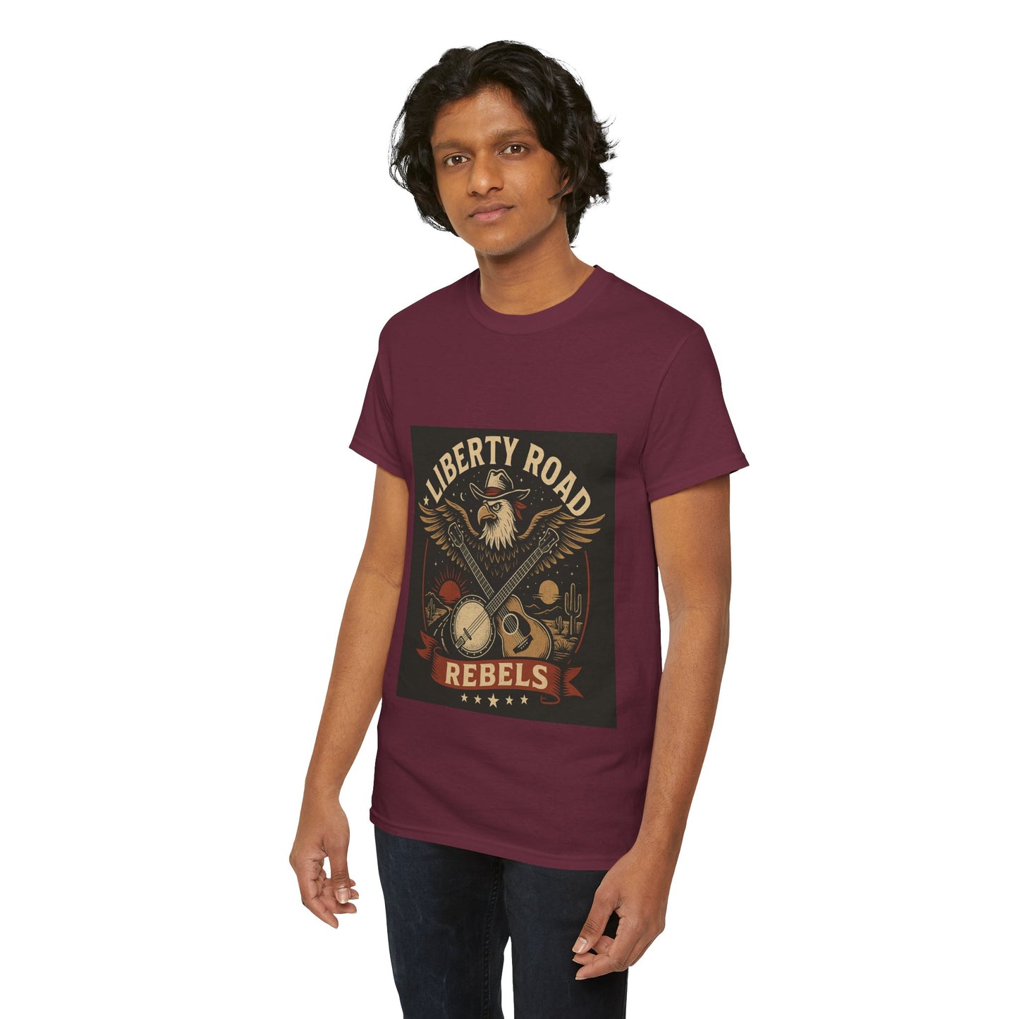 Liberty Road Rebels Vintage Americana Style Tee Unisex T-Shirt