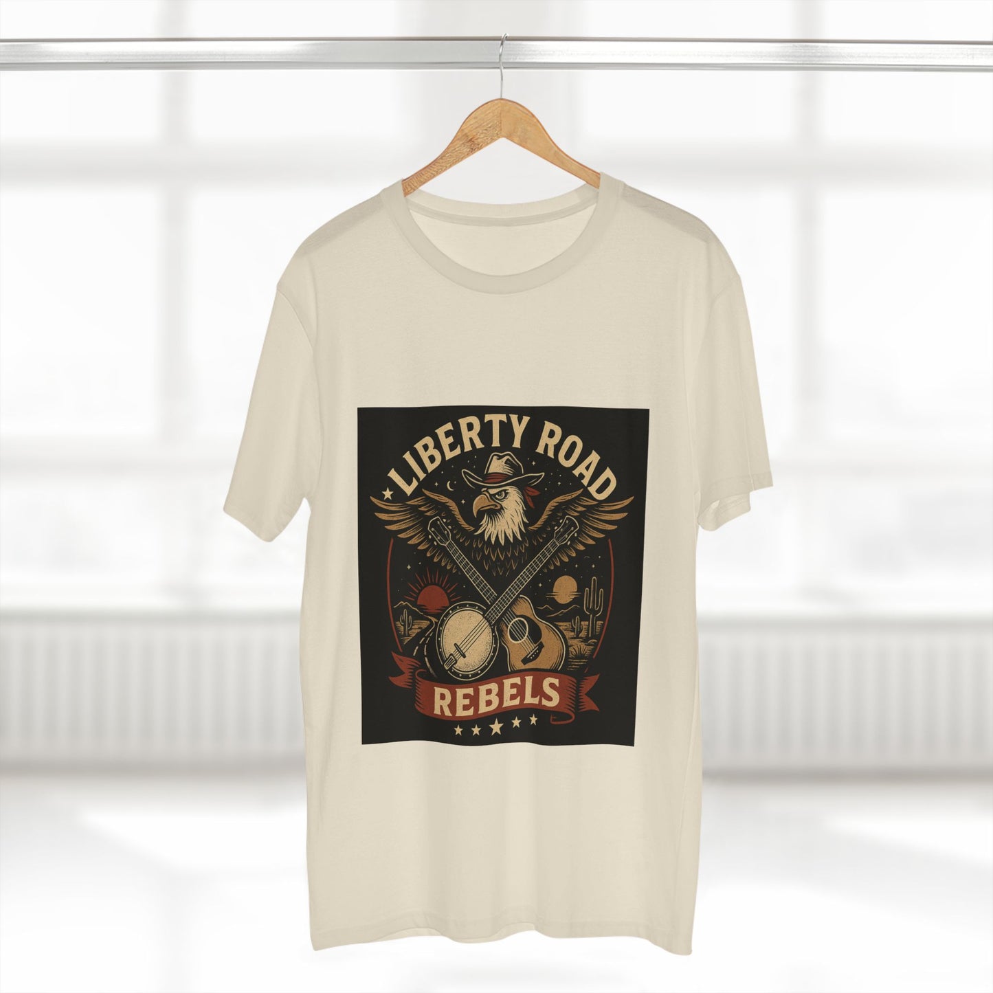 Liberty Road Rebels Vintage Americana Style Tee T-Shirt