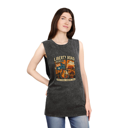 Liberty Road Rebels Australiana Vintage-Style Unisex Tank Top Singlet