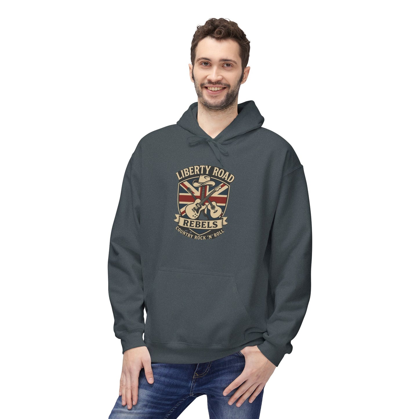 Liberty Road Rebels Britannia Fleece Hoodie Unisex Sweatshirt
