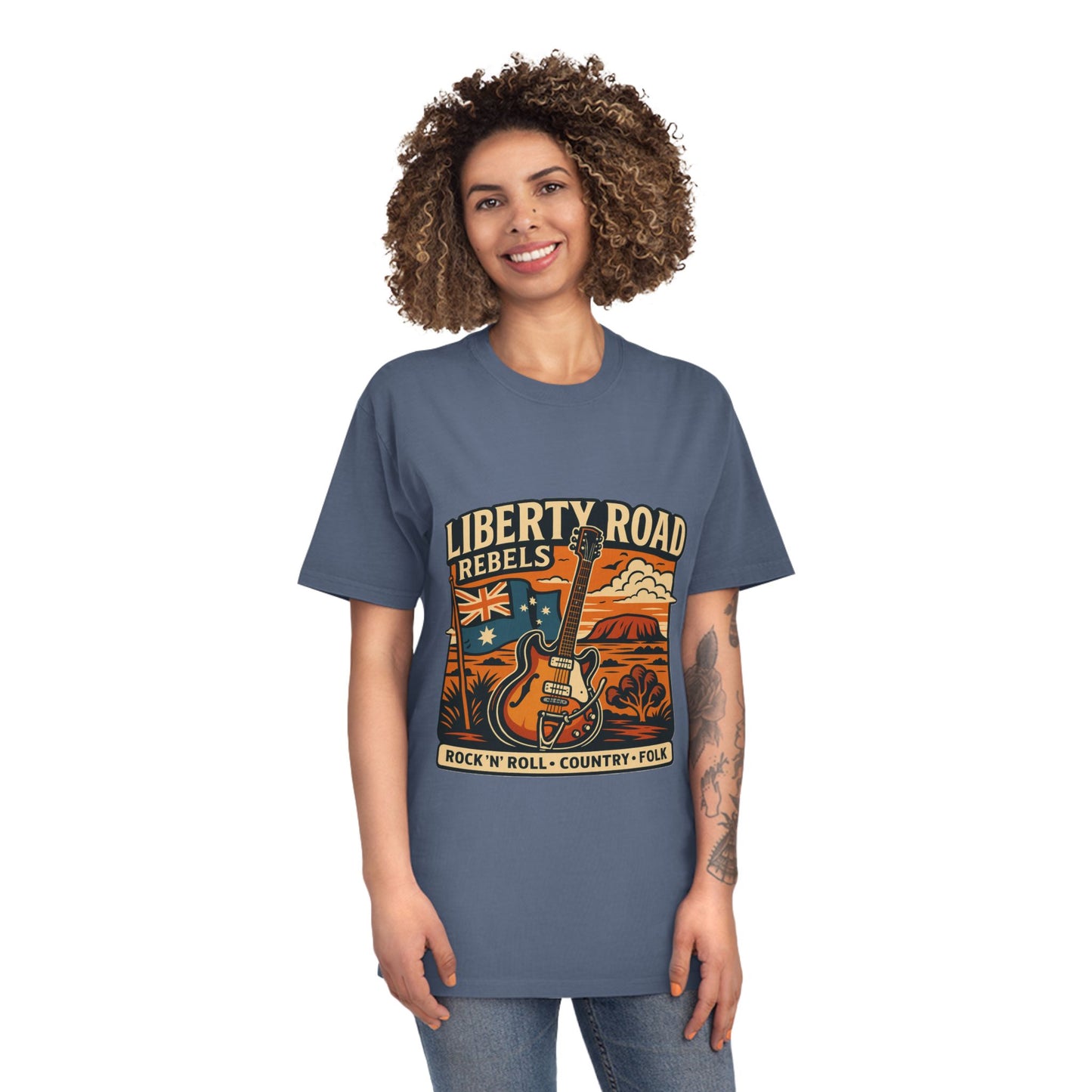 Liberty Road Rebels Australiana Unisex Tee T-Shirt